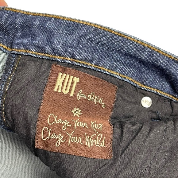 KUT FROM THE KLOTH FARRAH BABY BOOTCUT DENIM DARK WASH BLUE JEANS - Picture 13 of 15